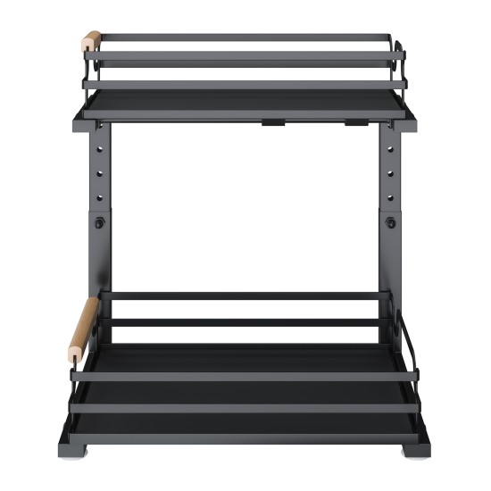 2 Tier Slide Out Under Sink Organizers And Storage, Height Adjustable Wooden Handle Pull Out Cabinet Organizer Drawers Black 2 Tier Slide Out Under Sink Organizers And Storage, Height Adjustable Wooden Handle Pull Out Cabinet Organizer Drawers Black