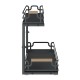 2 Tier Slide Out Under Sink Organizers And Storage, Height Adjustable Wooden Handle Pull Out Cabinet Organizer Drawers Black 2 Tier Slide Out Under Sink Organizers And Storage, Height Adjustable Wooden Handle Pull Out Cabinet Organizer Drawers Black
