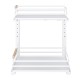 2 Tier Slide Out Under Sink Organizers And Storage, Height Adjustable Wooden Handle Pull Out Cabinet Organizer Drawers White
