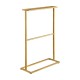 Bamboo Towel Bar Holder Rack 2 Tiers Freestanding Drying Storage Bamboo Towel Bar Holder Rack 2 Tiers Freestanding Drying Storage