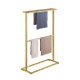Bamboo Towel Bar Holder Rack 2 Tiers Freestanding Drying Storage Bamboo Towel Bar Holder Rack 2 Tiers Freestanding Drying Storage