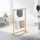 Bamboo Towel Bar Holder Rack 2 Tiers Freestanding Drying Storage Bamboo Towel Bar Holder Rack 2 Tiers Freestanding Drying Storage