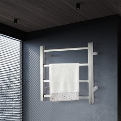 520Hx500Wx120D mm Chrome Square Electric Heated Towel Rack 4 Bars 520Hx500Wx120D mm Chrome Square Electric Heated Towel Rack 4 Bars