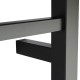 520Hx500Wx120D mm Square Matt Black Electric Heated Towel Rack 4 Bars