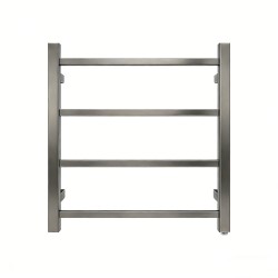 520Hx500Wx120D mm Gunmetal Grey Square Electric Heated Towel Rack 4 Bars