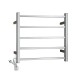 530x600x120mm Square Chrome Electric Heated Towel Rack 5 Bars