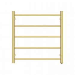 530Hx600Wx120Dmm Brushed Yellow Gold Electric Heated Towel Rack 5 Bars 530Hx600Wx120Dmm Brushed Yellow Gold Electric Heated Towel Rack 5 Bars