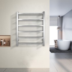 800Hx600Wx120D Square Chrome Electric Heated Towel Rack 6 Bars 800Hx600Wx120D Square Chrome Electric Heated Towel Rack 6 Bars