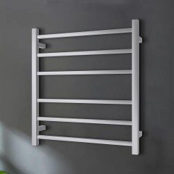 674Hx620Wx120D Square Chrome Electric Heated Towel Rack 6 Bars 674Hx620Wx120D Square Chrome Electric Heated Towel Rack 6 Bars