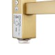 674Hx620Wx120D Brushed Yellow Gold Electric Heated Towel Rack 6 Bars