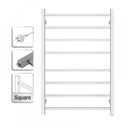 912x620x120mm Square Chrome Electric Heated Towel Rack 8 Bars 912x620x120mm Square Chrome Electric Heated Towel Rack 8 Bars