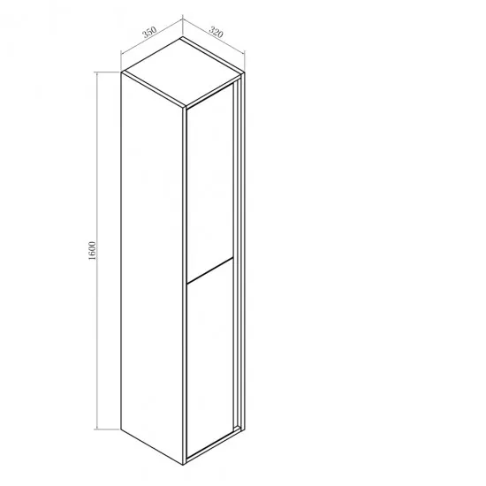 1600mm HEIGHT PLYWOOD TALL WHITE