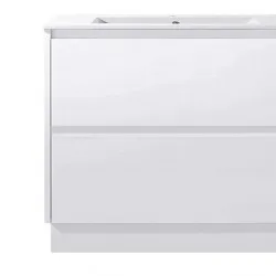 POLO 900X460X850MM PLYWOOD FLOOR STANDING VANITY - WHITE GLOSS WITH CERAMIC TOP POLO 900X460X850MM PLYWOOD FLOOR STANDING VANITY - WHITE GLOSS WITH CERAMIC TOP