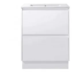 POLO 600X460X850MM PLYWOOD FLOOR STANDING VANITY - GLOSS WHITE WITH CERAMIC TOP POLO 600X460X850MM PLYWOOD FLOOR STANDING VANITY - GLOSS WHITE WITH CERAMIC TOP