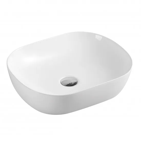 KES Bathroom Sink White Vessel Sink Bowl Above Counter Sink RV Bathroom Sink Round Ksaa1097