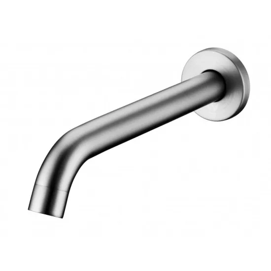 Round Brushed Nickel Bathtub Spout Wall Spout Water Spout