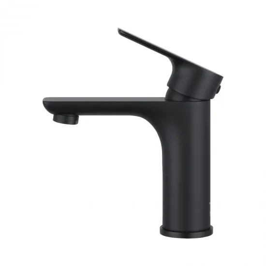 WELS Watermark Bath Basin Round Matte Black Mixer Tap Sink Solid Brass