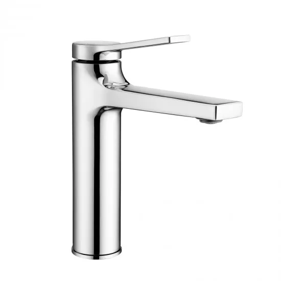 Brass Chrome Short Basin Mixer Tap for Bathroom Vanity