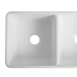 838*457*254mm Ceramic Butler Sink Double Bowl Farmhouse Kitchen Laundry Sink Apron Front 838*457*254mm Ceramic Butler Sink Double Bowl Farmhouse Kitchen Laundry Sink Apron Front