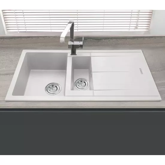 White Granite Stone Kitchen Sink