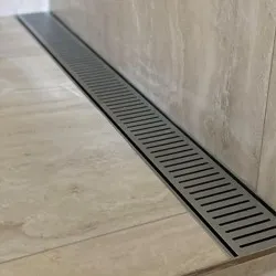 100-5600mm Lauxes Silver Shower Grate Drain Indoor Outdoor Aluminium Next Generation 100-5600mm Lauxes Silver Shower Grate Drain Indoor Outdoor Aluminium Next Generation