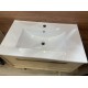 SAMPLE SALE-750X460X510mm Wall Hung Light Oak Plywood Base with One Drawer Vanity