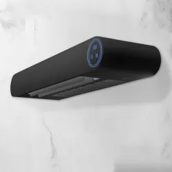 Bathroom UV Sterilizer Heated Towel Dryer Disinfection Black Intelligent Timer 600x170x80mm Bathroom UV Sterilizer Heated Towel Dryer Disinfection Black Intelligent Timer 600x170x80mm